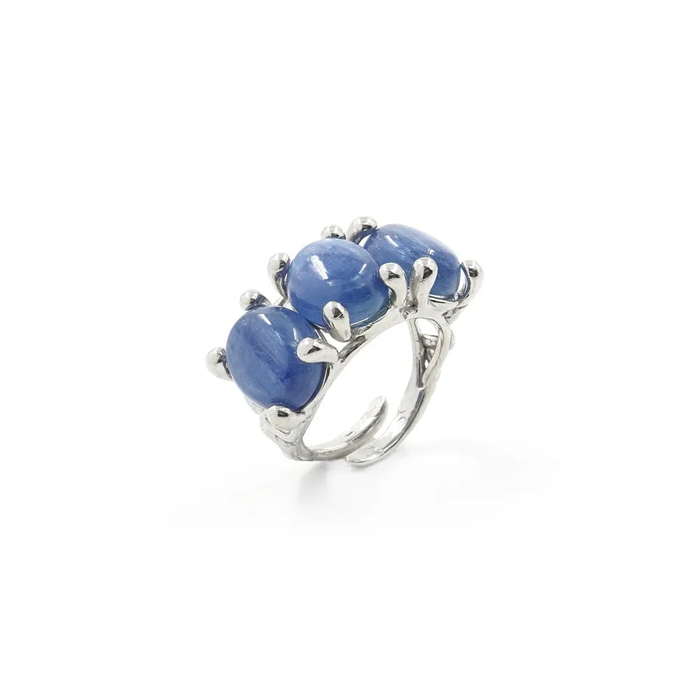 Anello trilogy in Arg.925 e Cianite