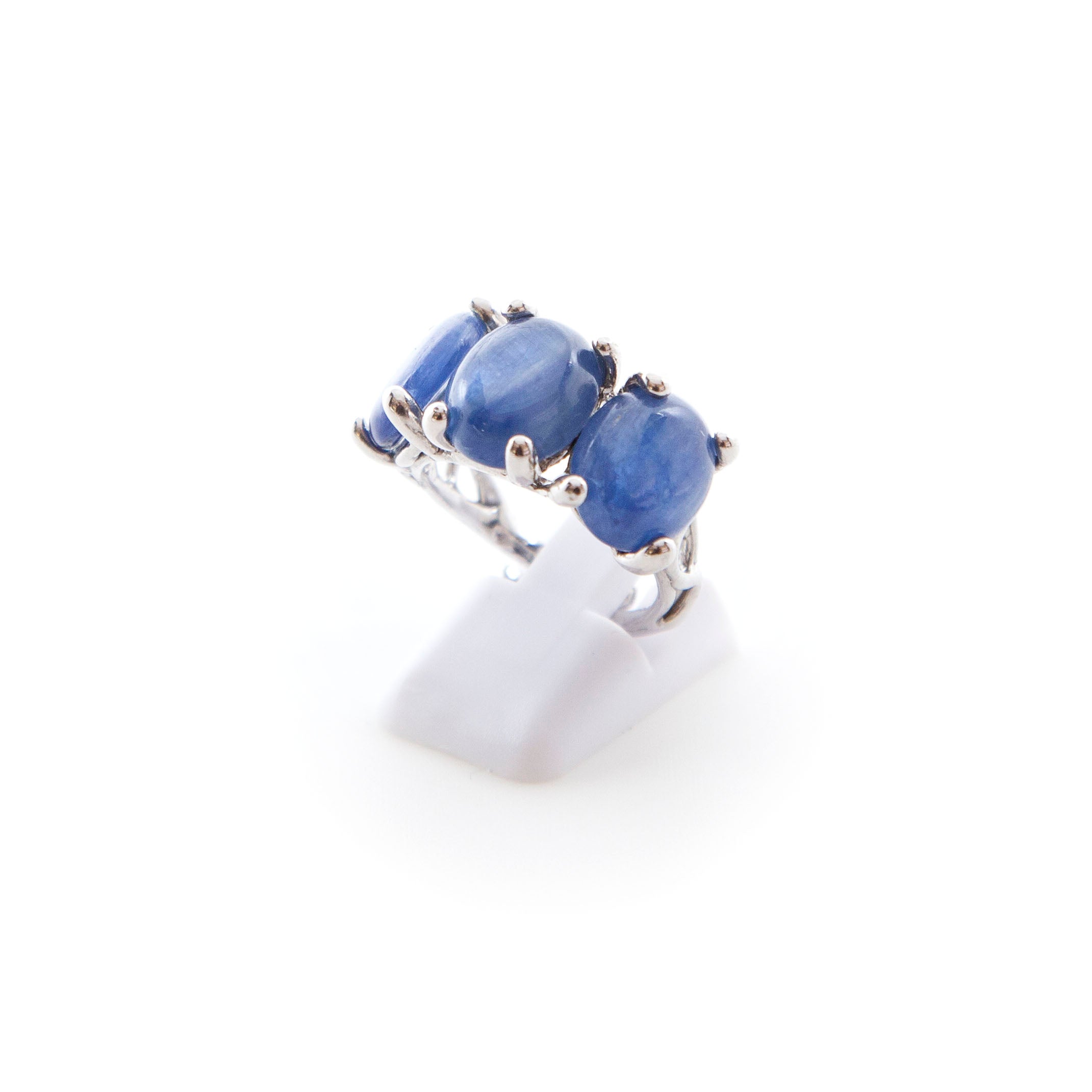 Anello trilogy in Arg.925 e Cianite