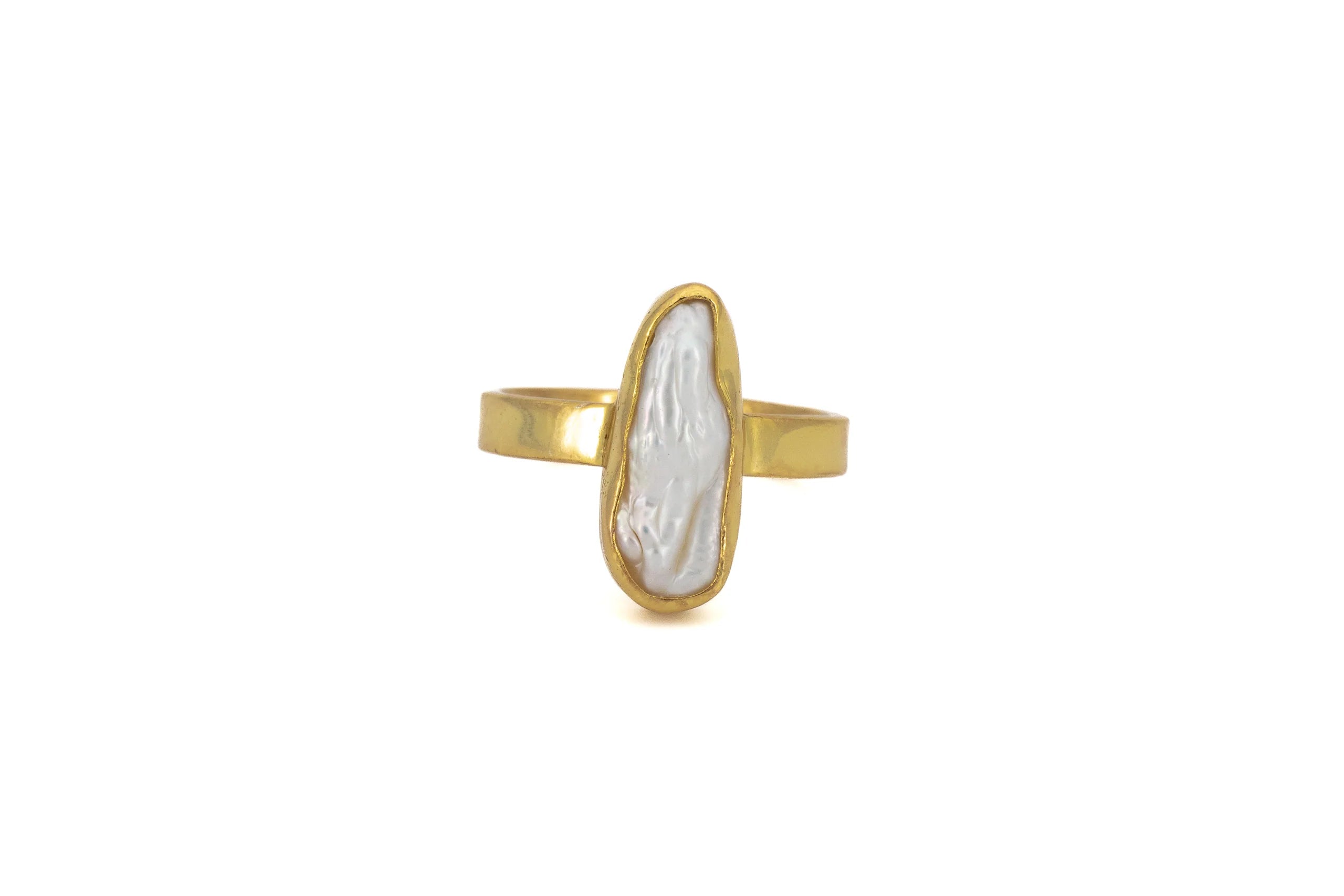 Anello in Ottone e Perla