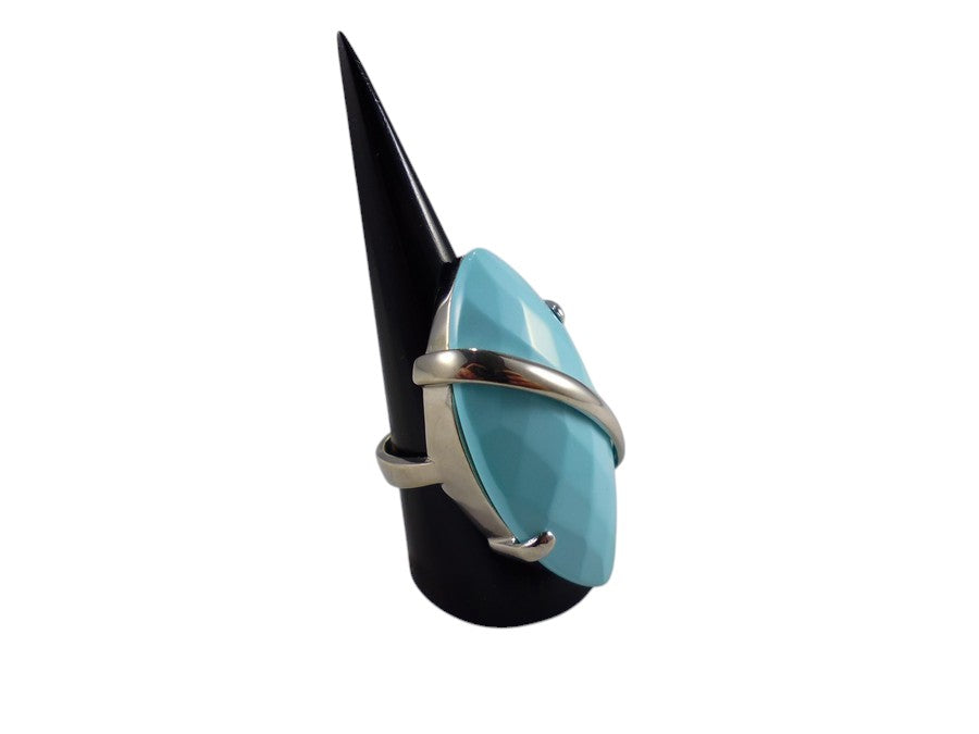 Anello in Arg.925 e spola in Pasta di Turchese