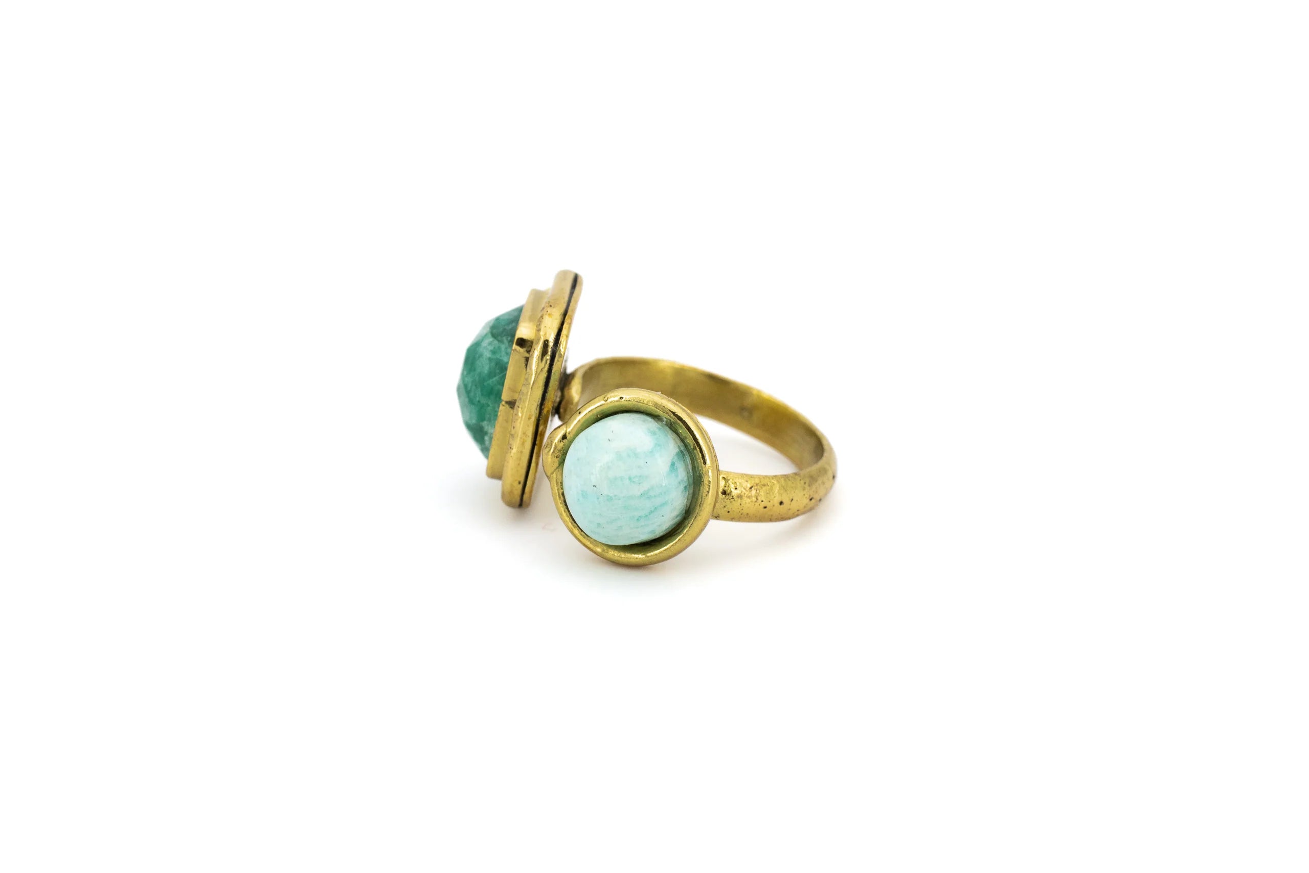 Anello in Ottone e pietre dure