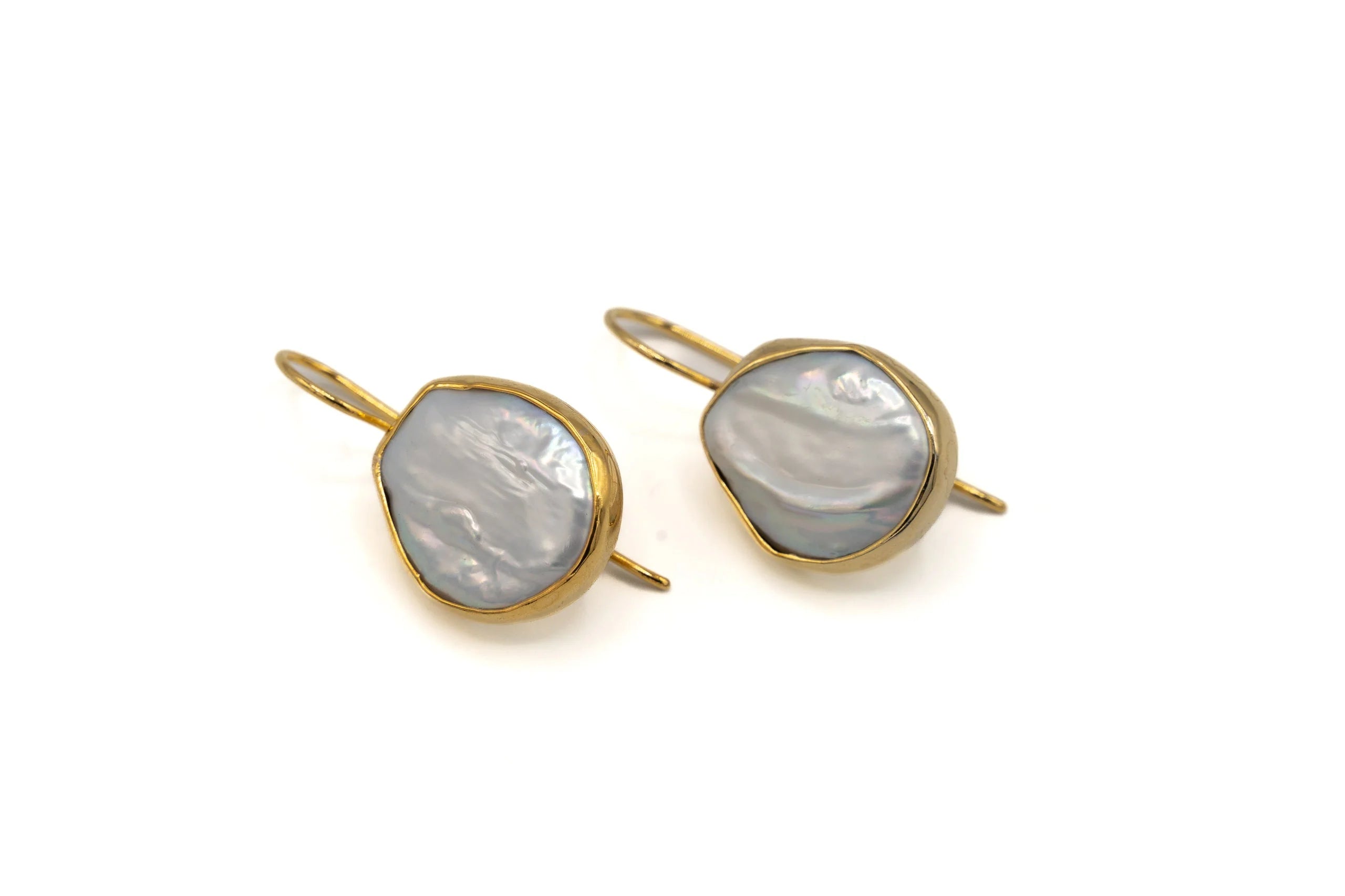 Orecchini in Ottone e Perla