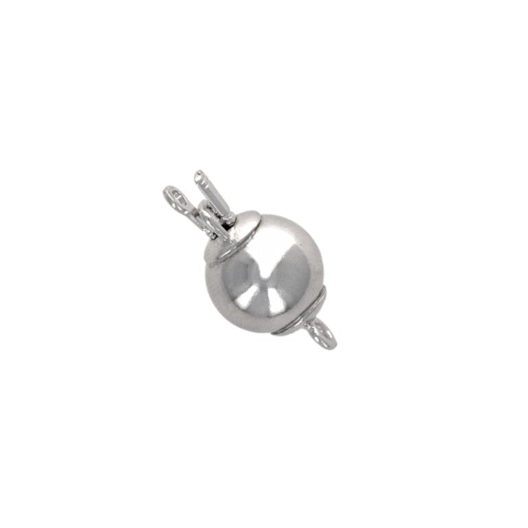 Chiusura per Gioielli a Pallina Liscia in Argento 925‰