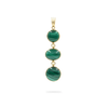 Pendente in argento 925 con Malachite – Dorato