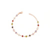 Bracciale in Arg. 925 rosè con zirconi multicolori