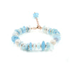 Bracciale con Acquamarina, Perla, Ematite – Rosè