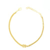 Bracciale in Arg.925 catena coreana annodata