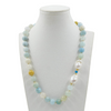 Collana in Arg.925 dorato con Acquamarina, Perla barocca e Ematite
