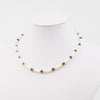 Collana in Arg.925 Dorato con Perle e Iolite