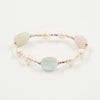 Bracciale elastico con Ematite, Perle e Berillo