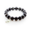 Bracciale in Ossidiana Gold, Prehnite e Argento 925