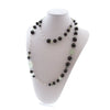 Collana in Ossidiana, Prehnite e Argento 925