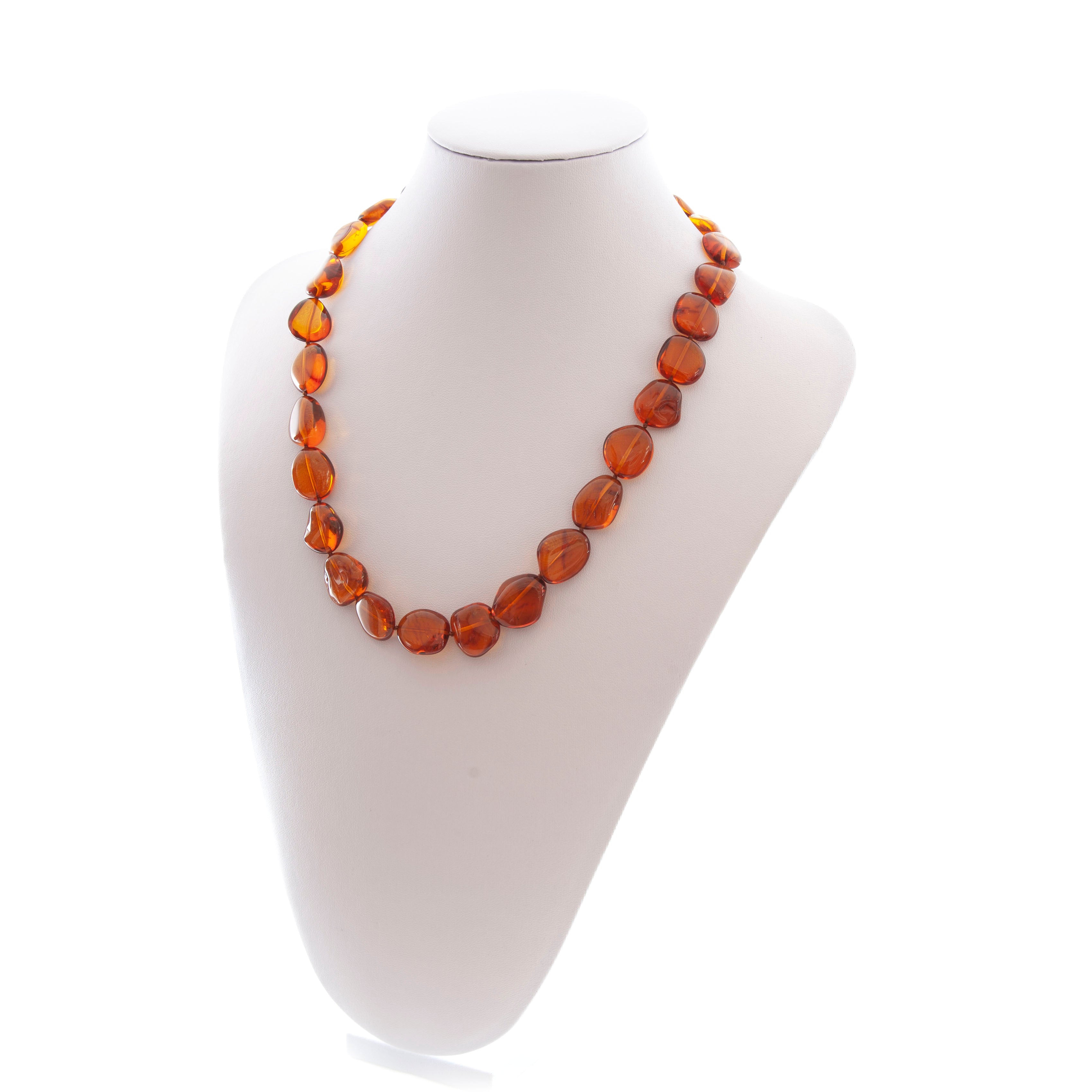 Collana in Ambra Baltica cognac