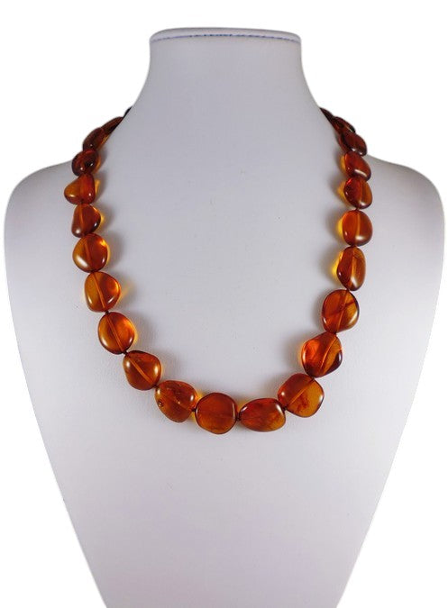 Collana in Ambra Baltica cognac