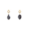Orecchini in Onice e Argento 925 placcato oro