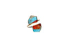 Anello in Ottone e Turchese Mojave