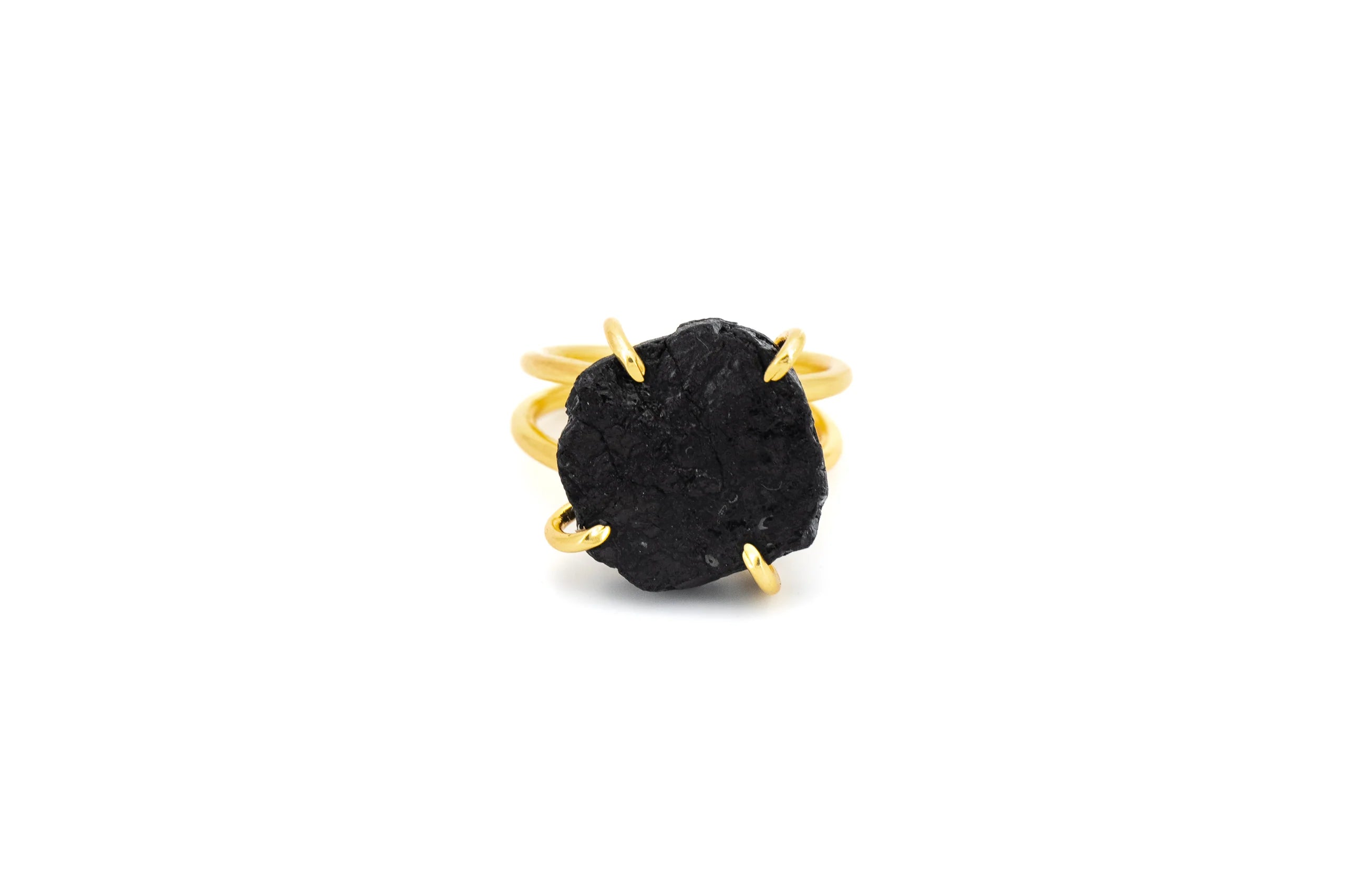Anello in Ottone e Pietra grezza