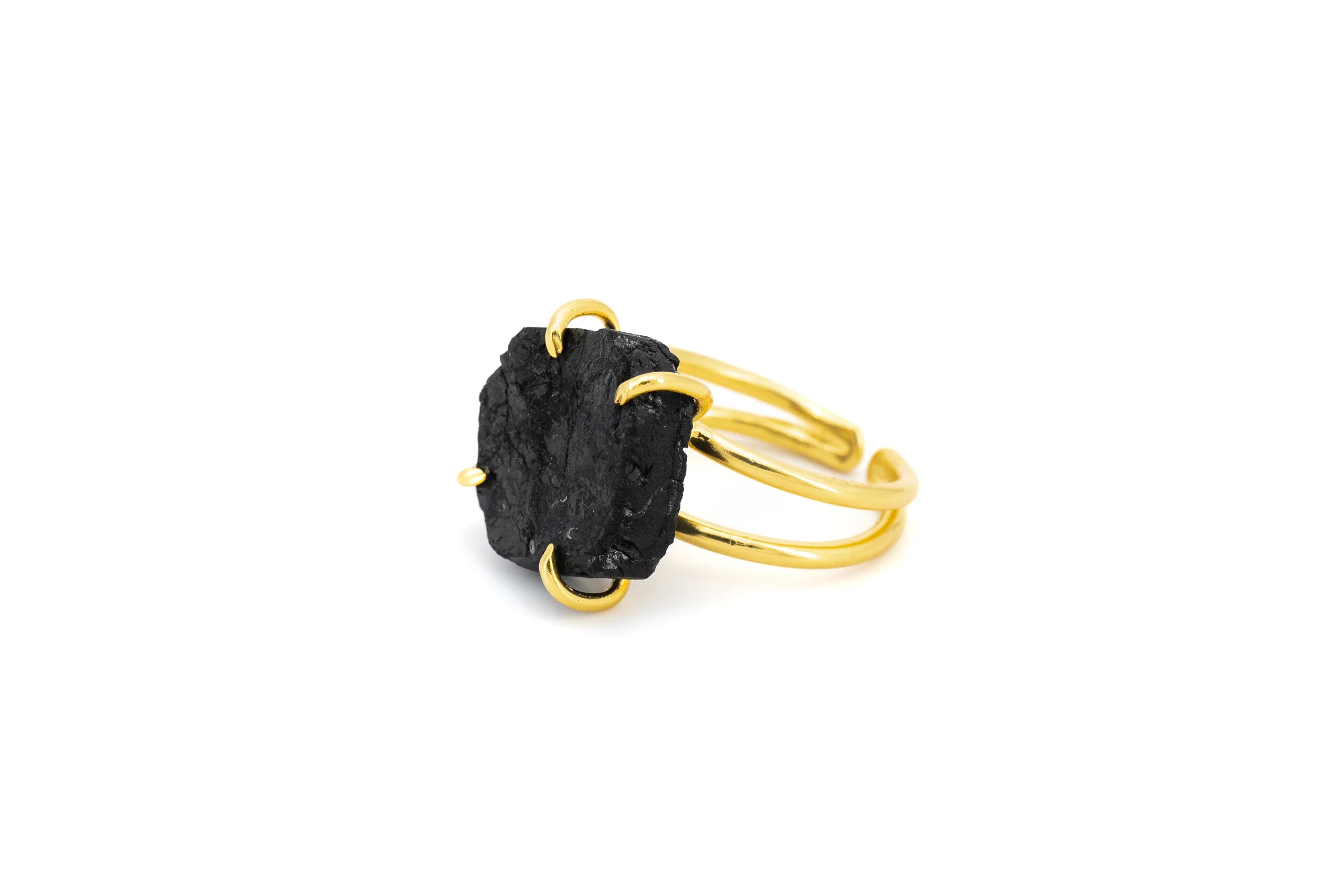 Anello in Ottone e Pietra grezza
