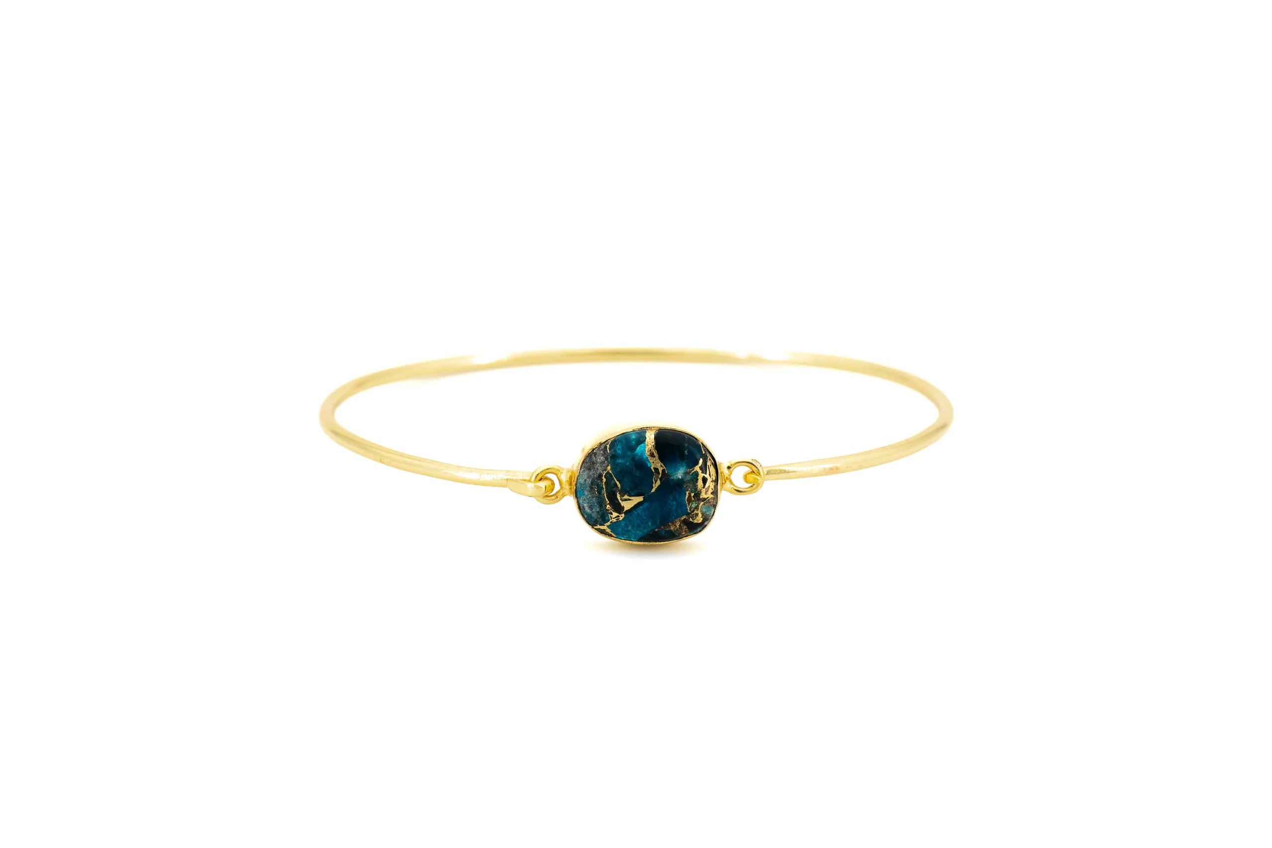 Bracciale in Ottone e Apatite