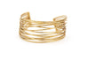 Bracciale ottone fascia fili intrecciati