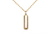 Collana lunga con Madreperla rettangolare