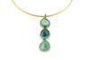 Girocollo in Ottone con triplo geode