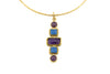 Collana in Ottone e Pietre geometriche