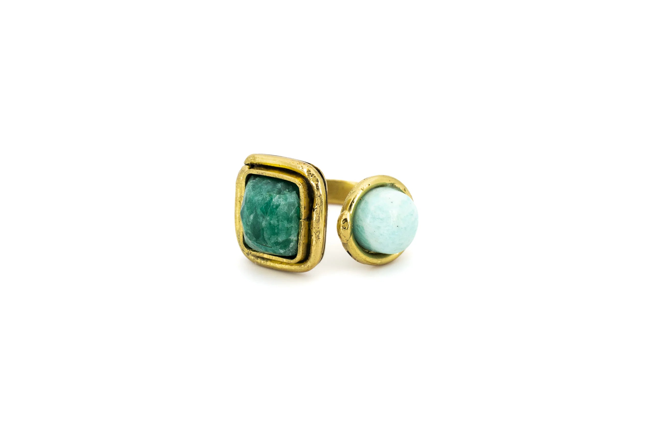 Anello in Ottone e pietre dure