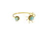 Bracciale sole in Ottone e Pietra naturale