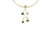 Choker ottone ramo con Multipietre