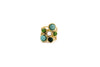 Anello fiore Multipietre