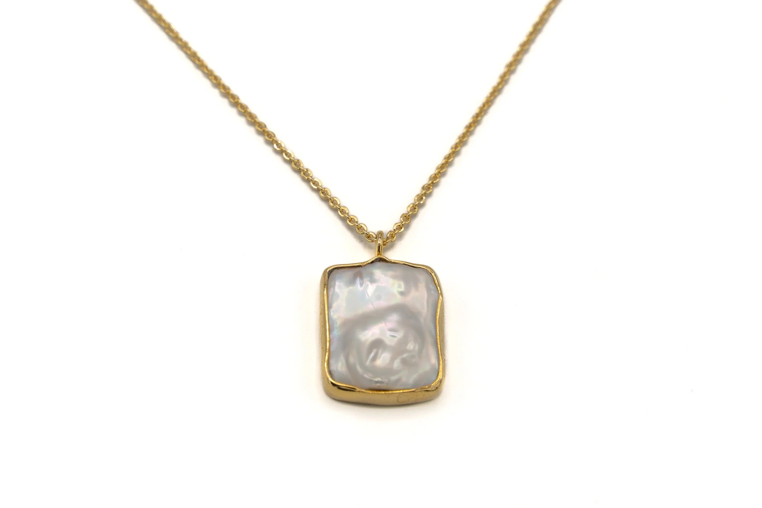Collana in Ottone e Perla